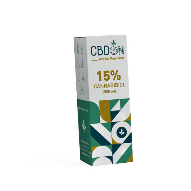 aceite cbd 15% 10 ml con 1500 mg