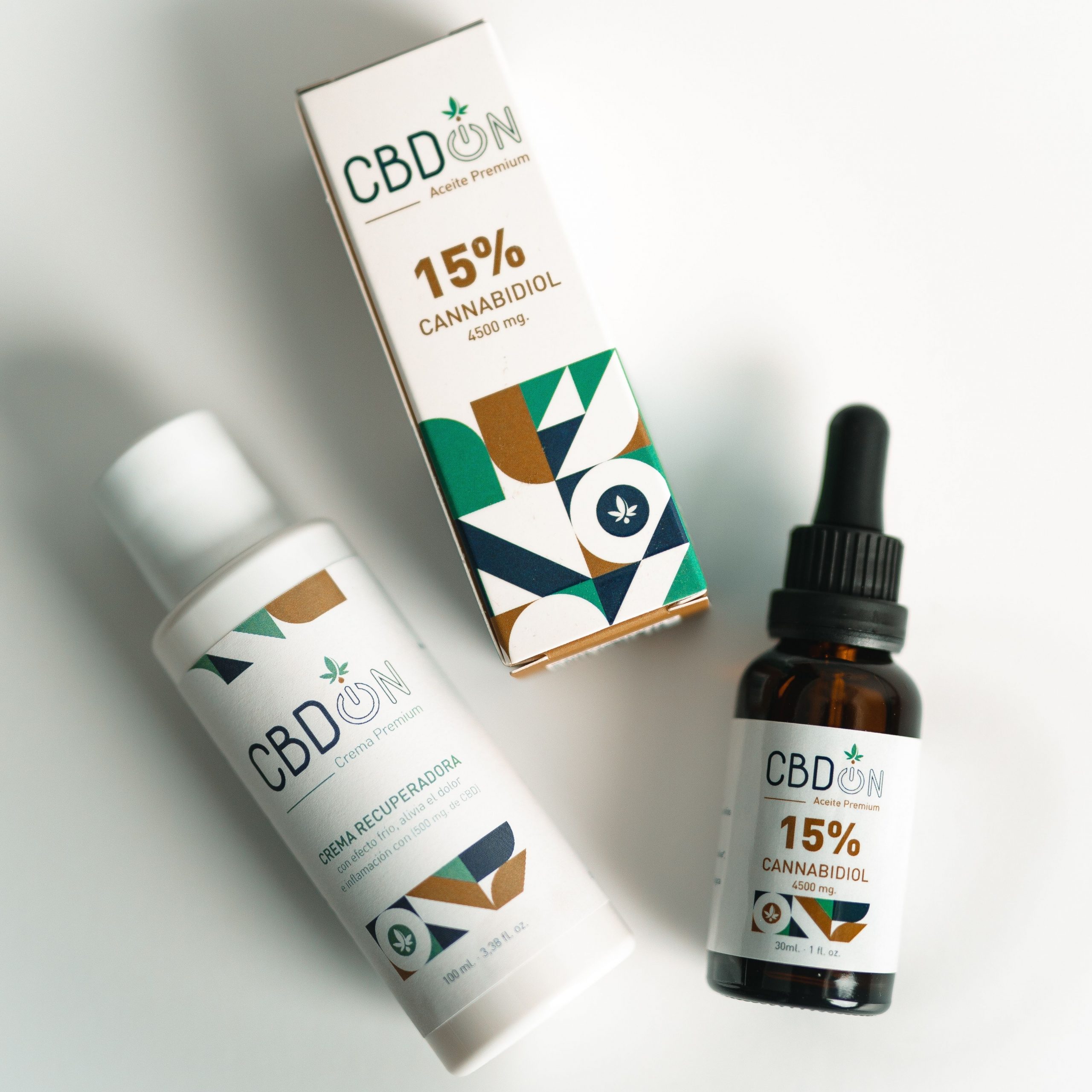 Aceite CBD ON 15% - 30ml + Crema Recuperadora con CBD - 100ml