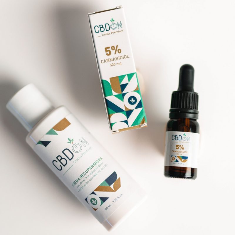 Aceite CBD ON 5% - 10ml + Crema Recuperadora con CBD - 100ml