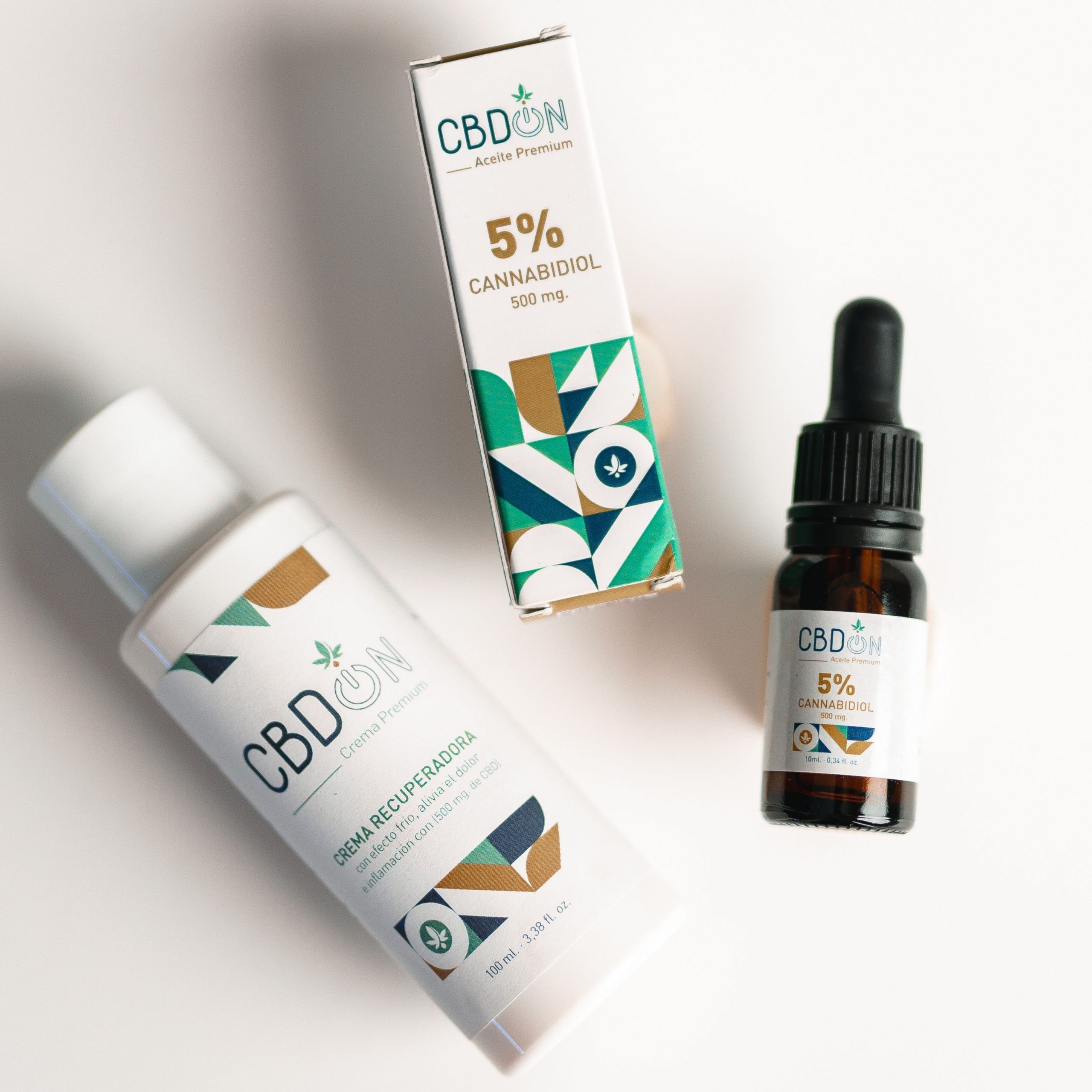 Aceite CBD ON 5% - 10ml + Crema Recuperadora con CBD - 100ml